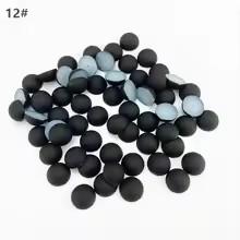 6-12mm Semi Circular Acrylic Flatback Plastic Beads Matte Multi-color Customizable Color Clothing Accessories Beads