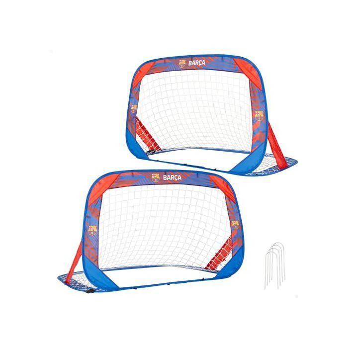 Cages de football pop-up - COLORBABY - Lot de 2 - 120x80x80 cm - Sac de transport inclus - Structure pliable