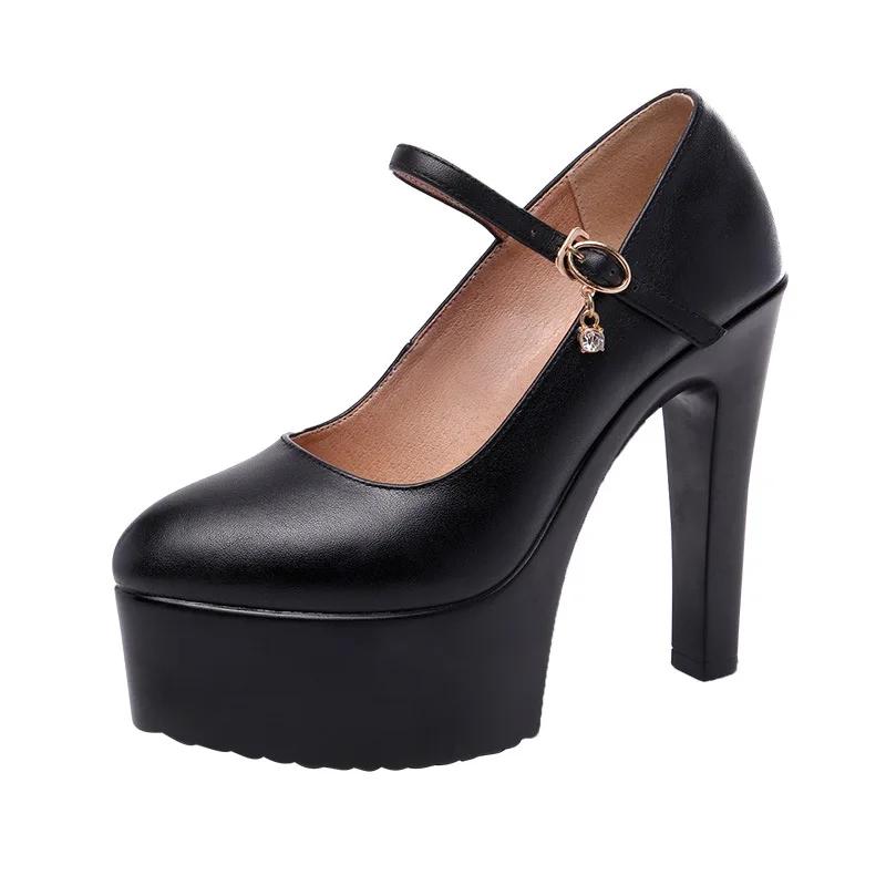 Kleine Größe 32-43 Elegant Flach Rot Weiß Hochzeitsschuhe Plateau Pumps Damen 2025 Block Hohe Absätze Schuhe für Model Party