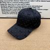 Internet celebrity bow hot diamond baseball cap women's spring and summer face big head circumference sun protection shade cap