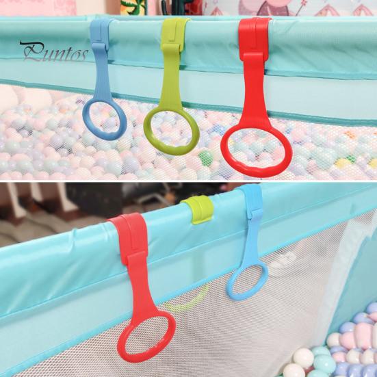 4 ks dětské kroužky na stahování, batolata, pomocník při chůzi, cvičení, pomocný nástroj, stojací kroužky, univerzální dětská postýlka, závěsný kroužek