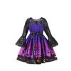 Meisjes Jurk met Lange Mouwen en Halloween Print voor Lente en Herfst