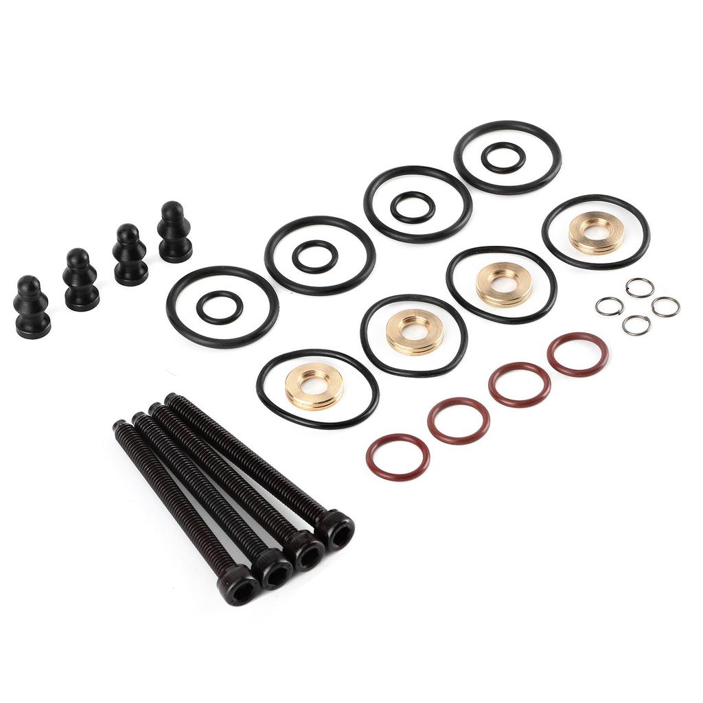 4 Juegos Kit de Reparación de Sello de Inyector de Combustible Conjunto de Sellado Abrazadera Tornillo 1417010997 Apto para A2 A3 A4 A6