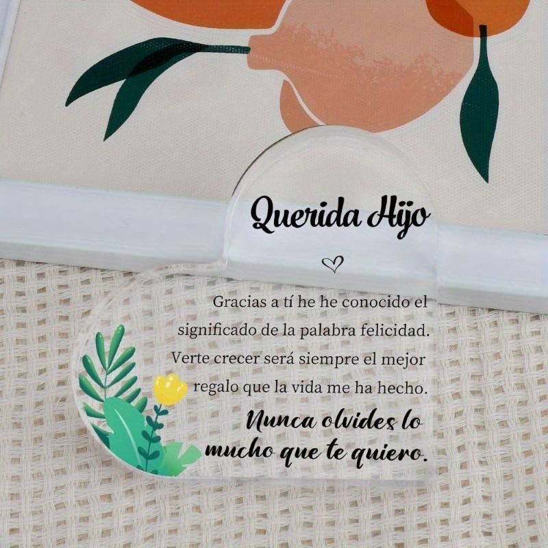 Chic 'Que Dios Hijo' Heart-Shaped Gift for Youngsters & Teens - Spanish Love Message, Ideal for Birthdays & Anniversaries, Versatile Home Decor, Nurse