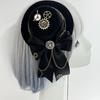 Pinza para el pelo con sombrero de copa de engranaje Steampunk