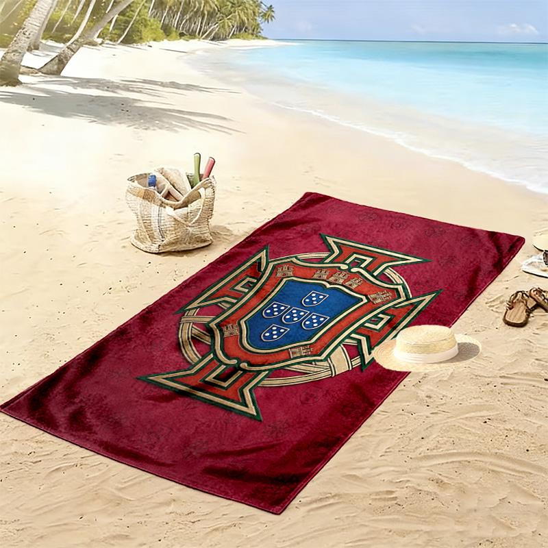 Vibrant Portuguese Heritage Beach Towel Outdoor Camping Beach Towel for Vacation Photos Outdoor Pool Towel Swim Quick-drying Swim Towel Beach