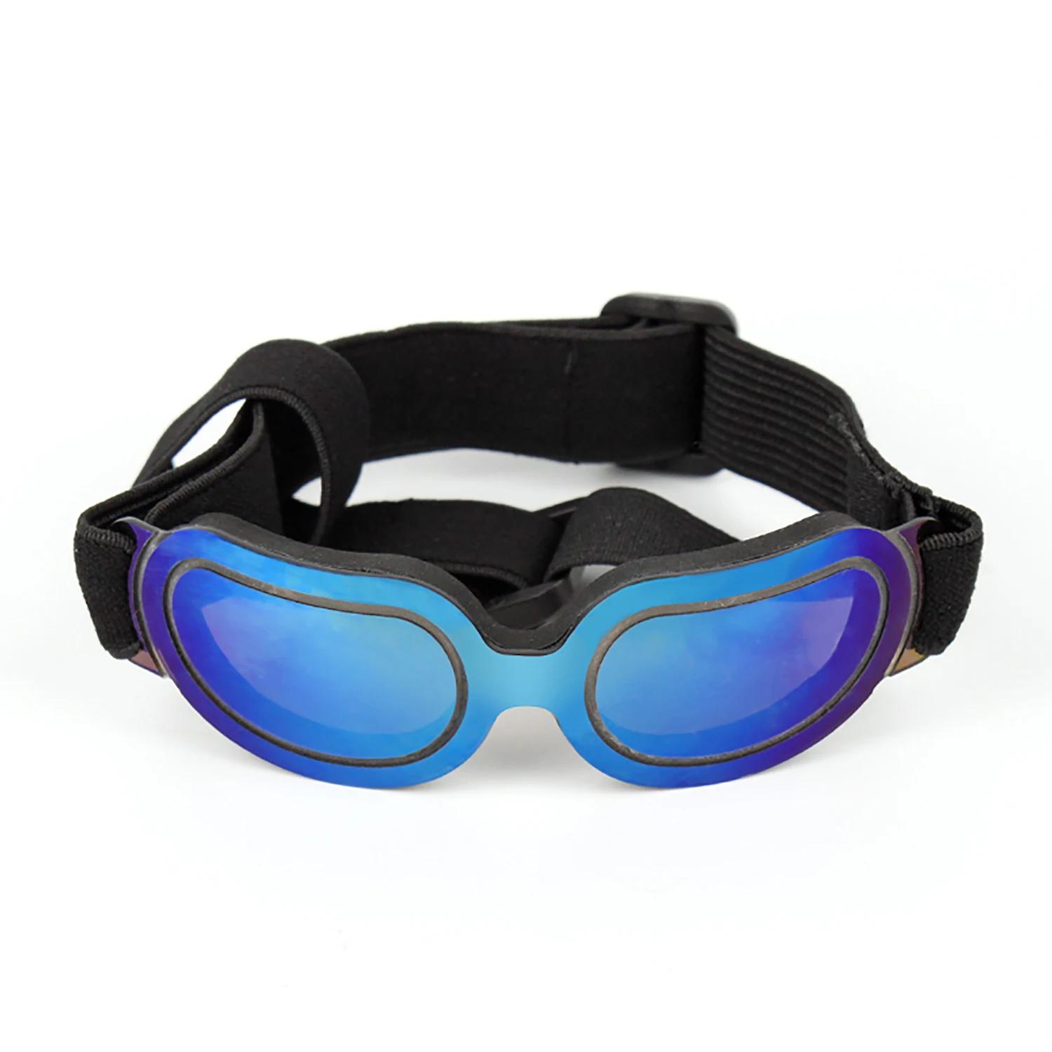 

Dog Goggles Small Breed UV Lens Doggy Sunglasses for Small Dogs Eyes Protection Outdoor Antifogging Snowproof Windproof Glasses синій