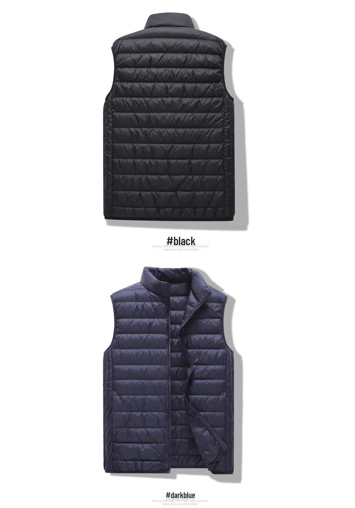 Unisex Lightweight Stand-Up Collar Winter Sport Vest
