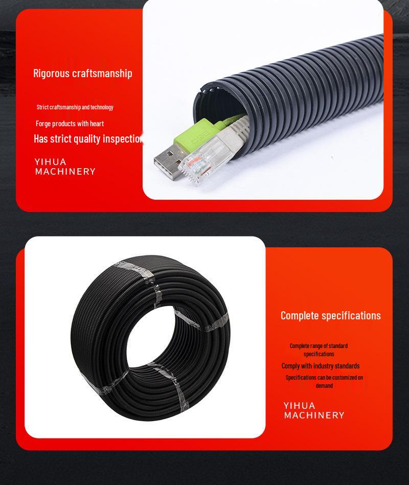 Flame-Retardant Polyethylene Corrugated Conduit for Automotive Wiring Harness Protection