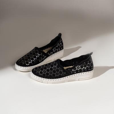 Large Size New One-pedal Fisherman Shoes Women's Hollow Breathable Comfortable Casual Shoes Shallow Mouth Single Shoes