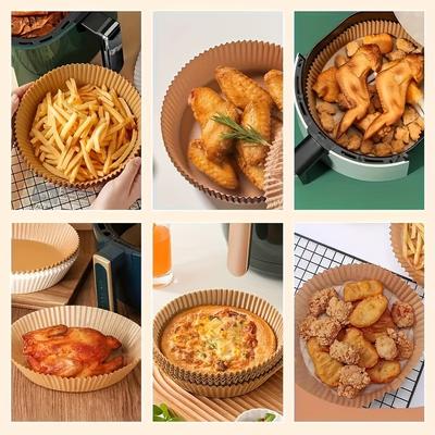 Quadratisch&Rund&Rechteckig Einweg-Backpapier Heißluftfritteusenpapier Airfryer Kochen Backen Wiederverwendbar Ofen Lebensmittel Wachspapier Folie