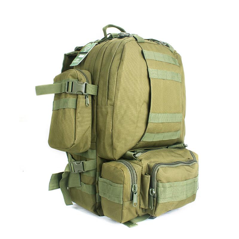 DCLOUD 600D Oxford Cloth Waterproof Modular Backpack 56-75L