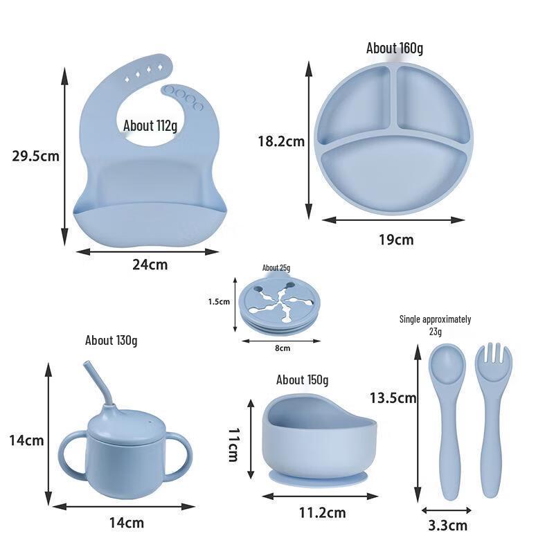 Minana Baby Silicone Feeding Set