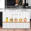 Cabinet Door Curtain Dustproof Curtain Decorative Wardrobe Bookcase Curtain for Kitchen Cupboard No Punching Covering Cloth
