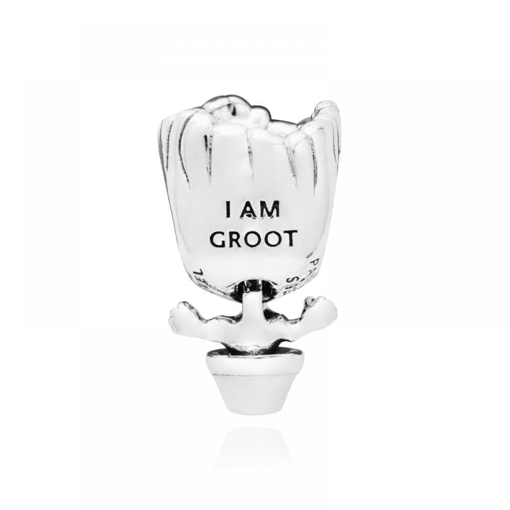 Pandora 792554c01 Marvel Guardians Of The Galaxy Dancing Groot Silver Charm
