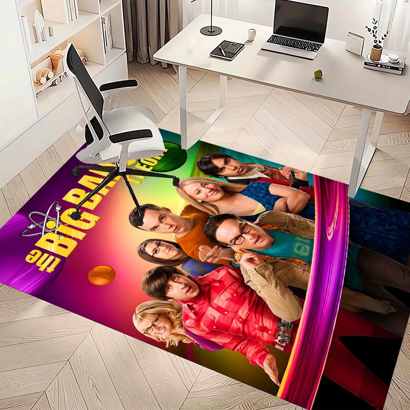 The Big Bang Theory Printed Absorbent Washable Carpet, Non-Slip Bathroom Mats, Kitchen Rugs, Yoga Mat,Living Room Entrance, Camping Picnic Rugs