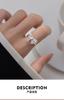 925 Silver Bow Adjustable Rings For Women Luxury Quality Jewelry Gift Female Accessories Jewellery
