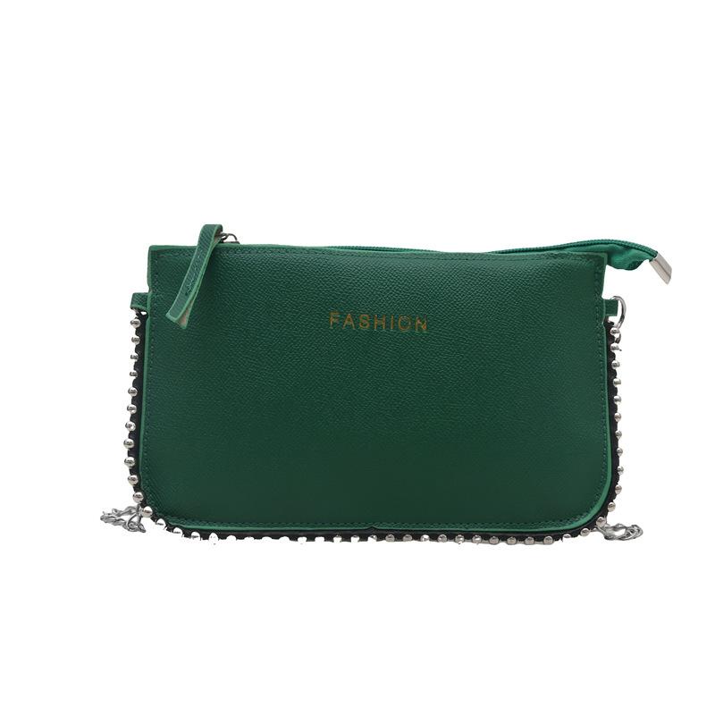 2025 spring and summer new foreign style small square bag change bag popular fashion temperament wide shoulder strap single shoulder messenger bag