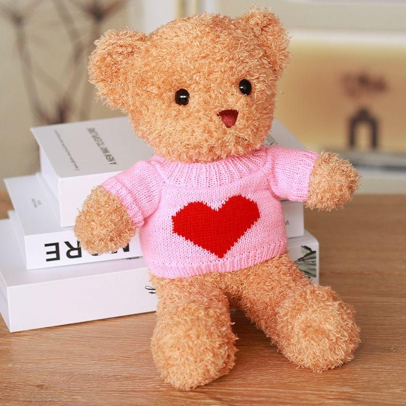 Bärenpuppe Hochwertiges Valentinstagsgeschenk für Freundin Freund Mädchen Geburtstagsgeschenk Puppe