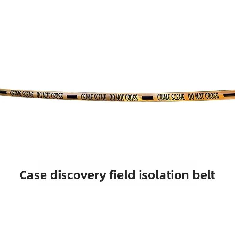 

Halloween Danger Tape Yellow Red Barricade Line with Bold Caution Lettering for Horror Party Haunted House Scary Scene Decor