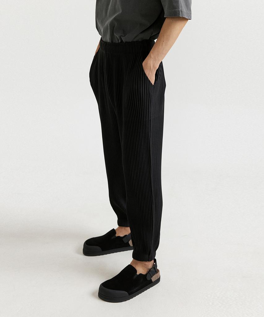 Akebteu Pt10X Pleated Jogger Pants [Black]