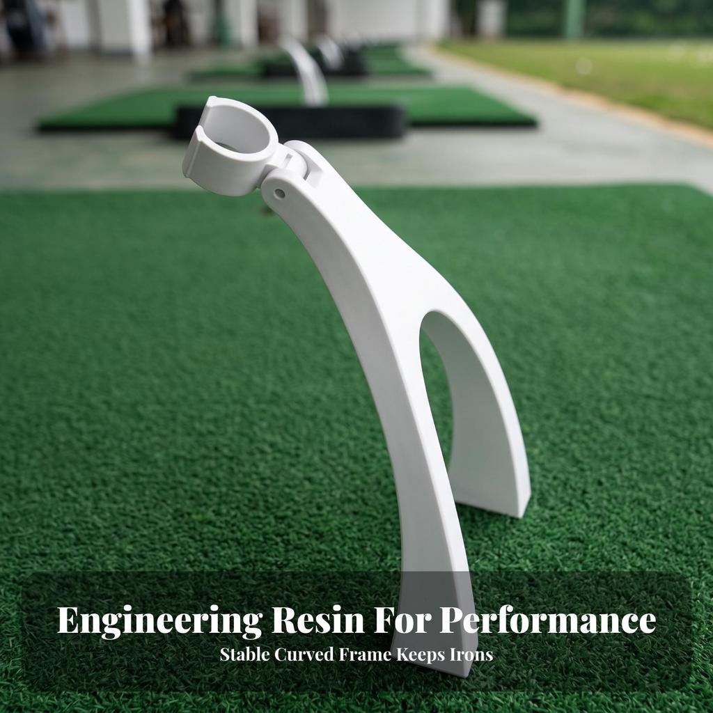Compact Golf Club Support Stand | Holder with top fastener, Vertical,