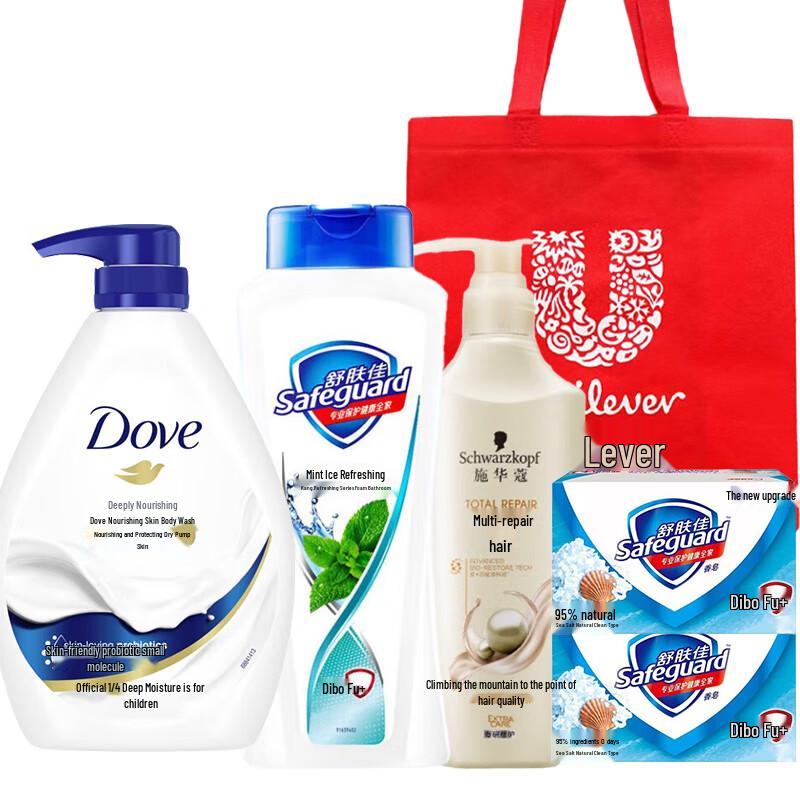 Dove Body Wash, Conditioner & Soap Gift Set