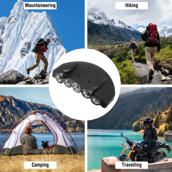 Hat Clip Lamp Super Bright High Lumens Waterproof Simple Installation Running Camping LED Hat Headlight