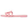 Interlocking Rubber Sole Slide Slippers Women's Pink 780307 J8700 5815