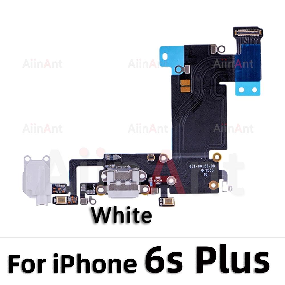 AiinAnt Dock USB Mic Board Charger Connector Fast Charging Port Flex Cable For iPhone 5s 6 6s Plus SE 2 3 2020 2026 Phone Parts
