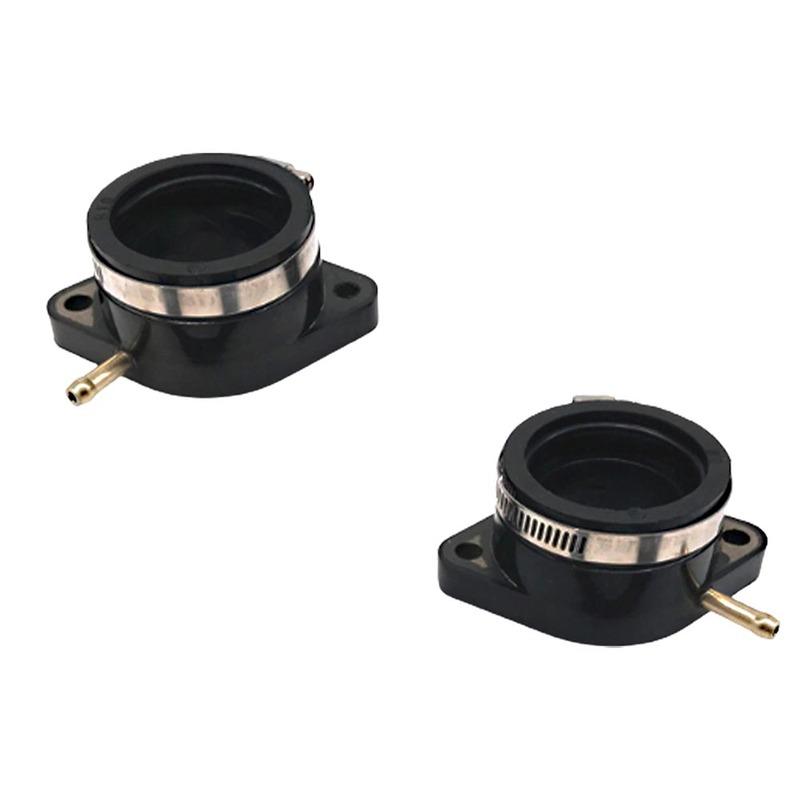 2pcs Motorcycle Intake Manifold Boot Joint Carburetor Carb for Yamaha XS400 1977- 1982 2A2-13586-00-00