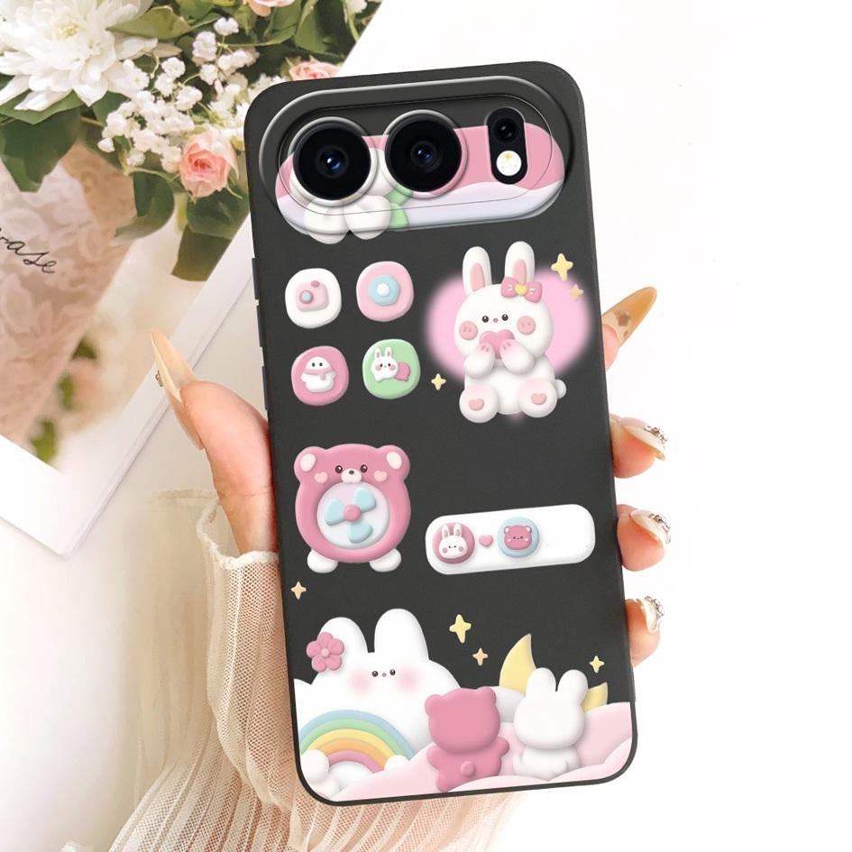 For Honor 500 5G Case MEY-AN00 Cute Rabbit Cat Cartoon Candy Silicone Shockproof Cover For Honor 500 Pro Funda Honor500 Pro Capa