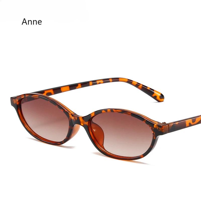 Sexy Small Oval Women Sunglasses New Fashion Leopard Brown Sun Glasses Female Retro Colorful Shade Eyeglass luxury designer