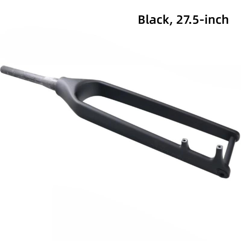 29er Carbon Fiber XC Mountain Cycling boost Thru-Axle15*110mm Off-Road Rigid Fork DiscBrake Internal Cable Routing Design Black 27.5
