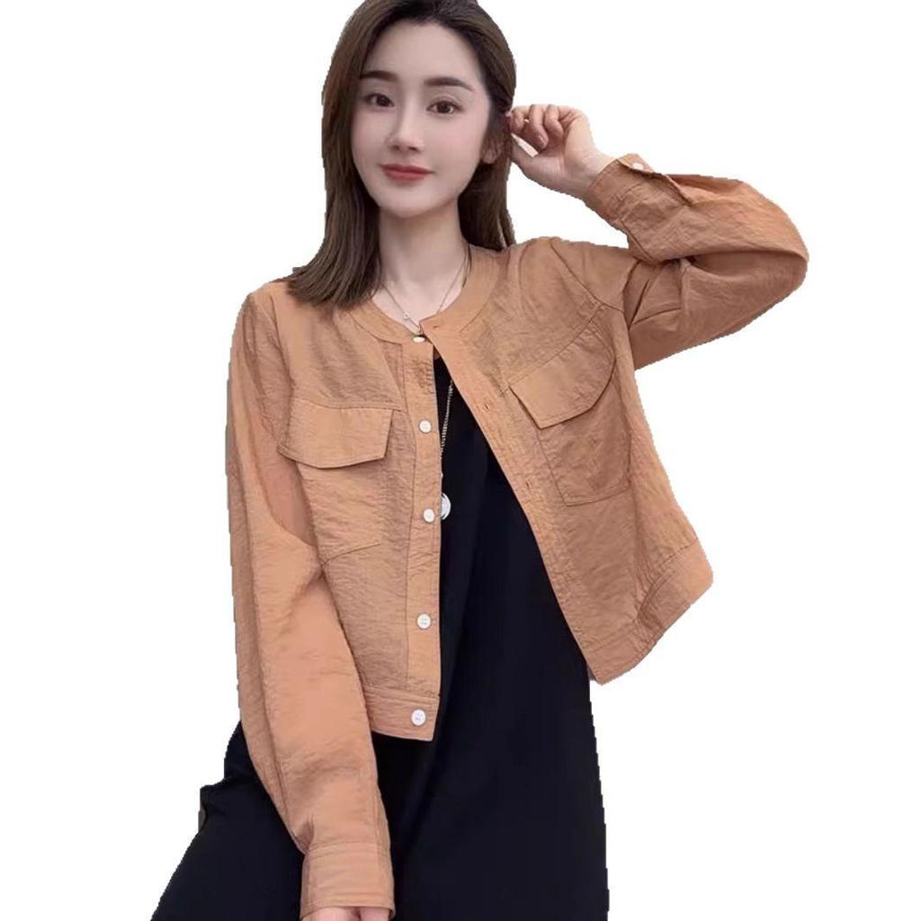 2025 Women's Lightweight Linen Sun Protection Shirt - Slimming, Breathable, Single-Breasted, Casual Short Jacket