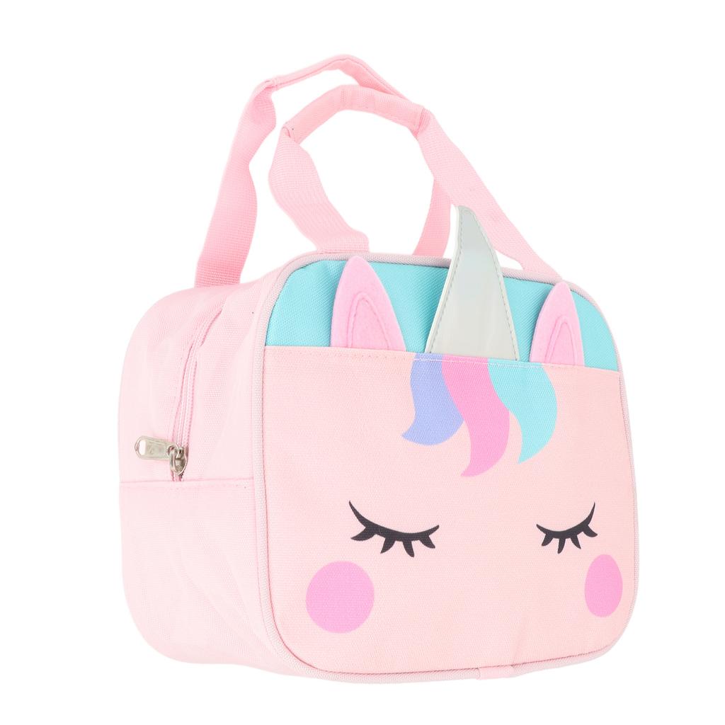 Children S Meal Bag Thick Handle Oxford Fabric Colourfast Cute Portable Kids Lunch Bag for Kids Boys and Girls Unicorn