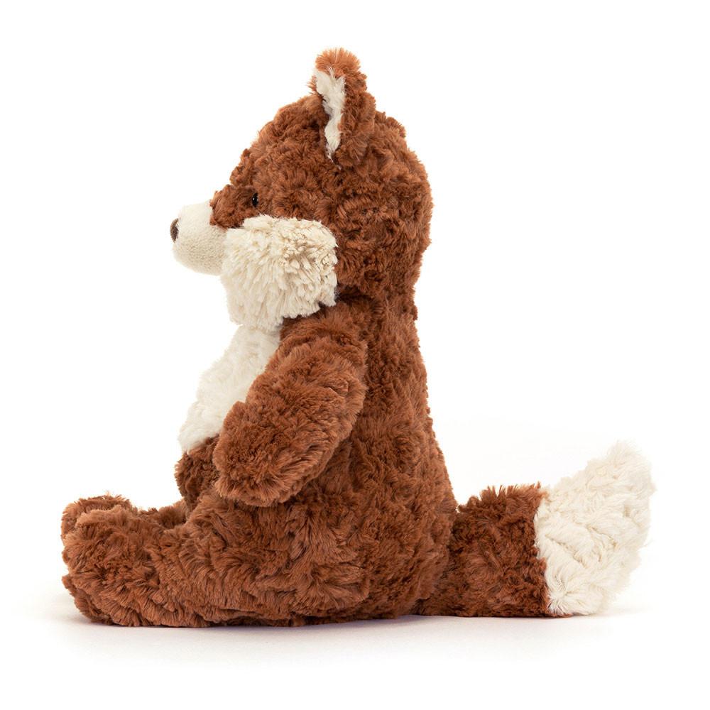 JELLYCAT Mortimer Fox White Brown Doll Plush Figure Sitting 22cm Height