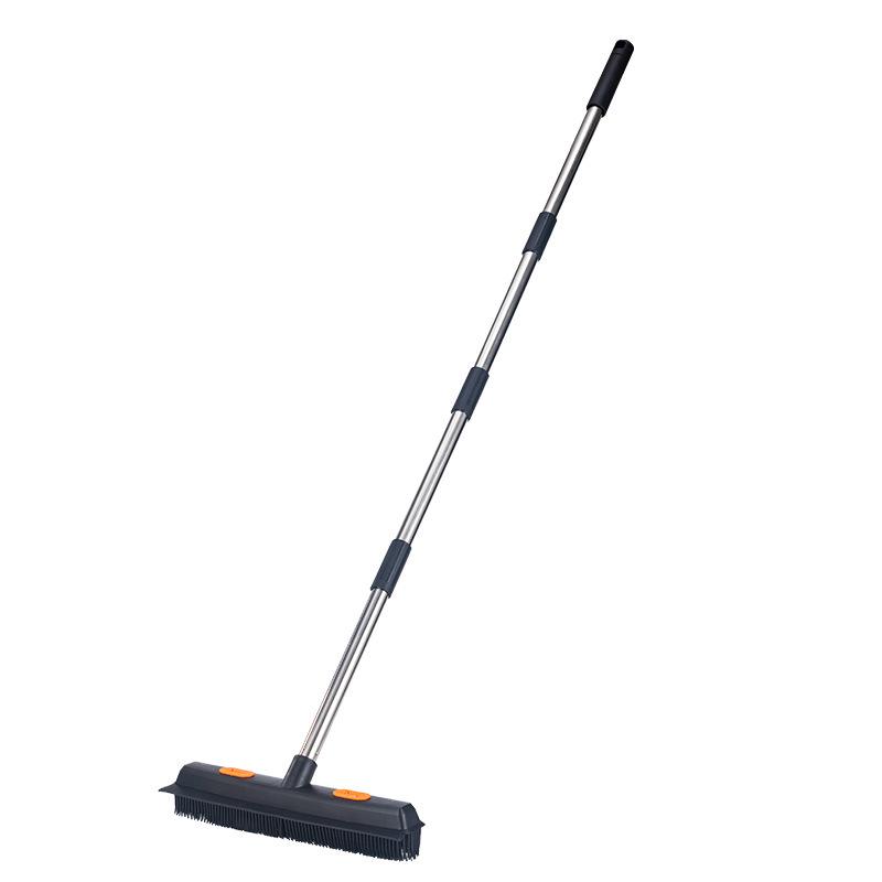 Stainless Steel Silicone Bathroom Floor Brush - No Dead Angle Grout Cleaning Tool