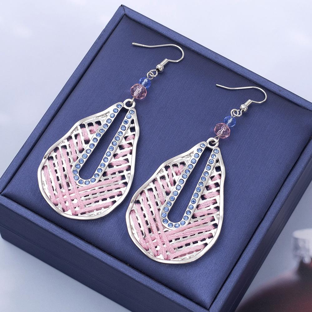 

Модные висячие серьги для женских украшений розовый