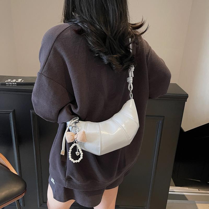 Nischendesign Tasche Damen 2025 neu Sommer vielseitige Umhängetasche hochwertig Knödel Schulter Croissant