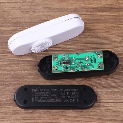 EU LED Dimmer Switch 120V/220V Full Range Rotary Dimmer Switch Inline Lamp Switch For Table Lamp / LED Lamp / Halogen Bulbs