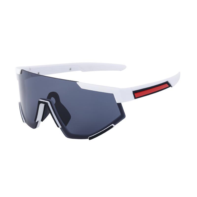 Fashion One-Piece Large-Frame Sunglasses, Men'S And Women'S Outdoor Cycling Sports Goggles, Colorful One-Piece Sunglasses