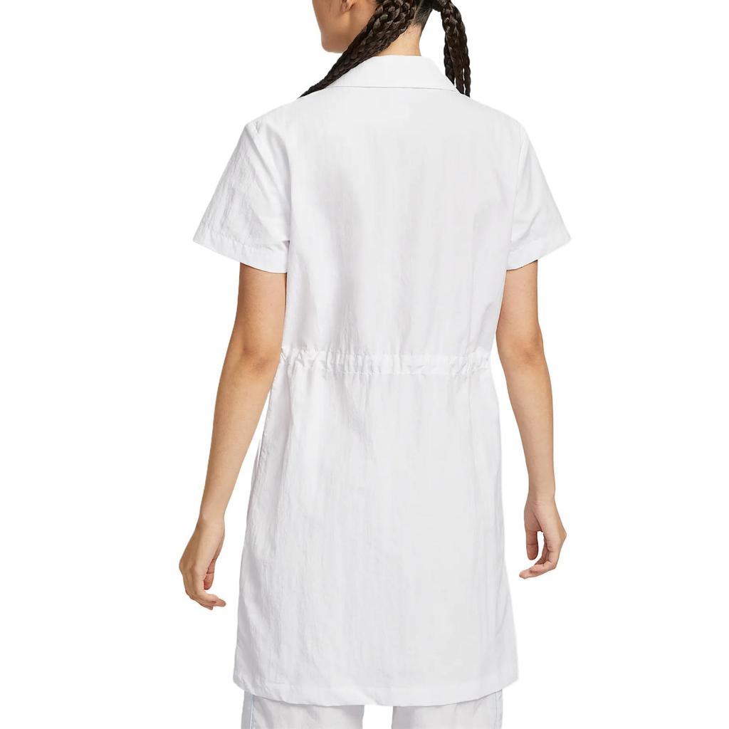 Nike Vêtements de sport Tout Tissés Mode Simple Beau Tendance Robe à Manches Courtes Femmes Robes Blanc HJ1145-100