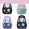 Kids Preschool Backpack With Cartoon Prints Nylon And Air Cushion Straps