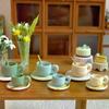 3Pcs Dollhouse Simulation Water Cup Toy Miniature Accessories Alloy Coffee Drink Cup Model Doll House Diy Decoration