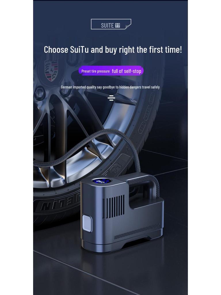 Sui Tuo High-Power Portable Car Tire Air Pump