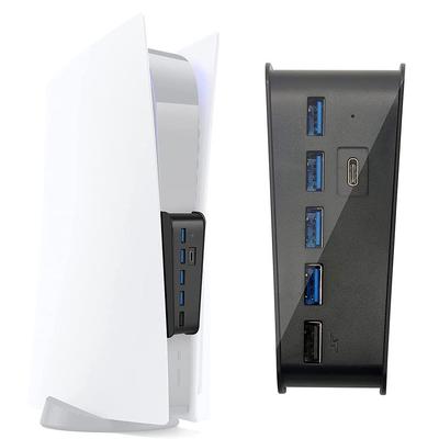 PS5 USB USB Expansion Expansion Hub for 4 USB Ports USB Port Easy for PlayStation PlayStation 5 Accessories Hub, Hub, High-Speed PS5, 2.0 + 3.0 +