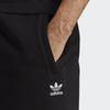 Adidas Originals Pure Color Badge Embroidered Elastic Waist Sports Shorts Men Shorts Black IA4901