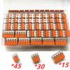 90pcs Wago For 221 Electrical Connectors Wire Block Clamp Cable Terminal
