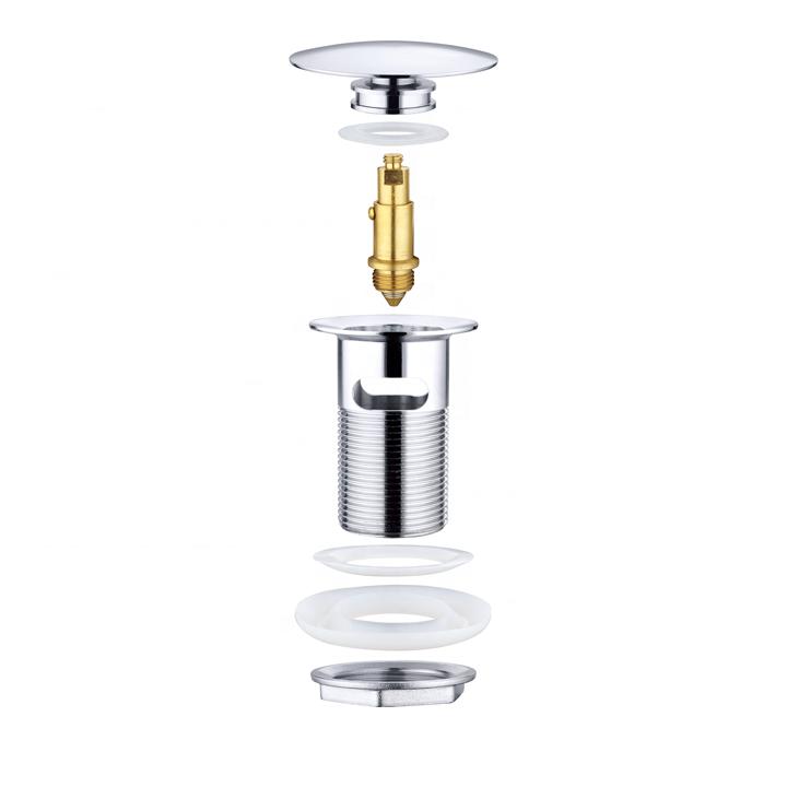 Custom Factory 1-1/4 Brass Pop up Basin Drain Click Clack Basin Drain for Bathroom